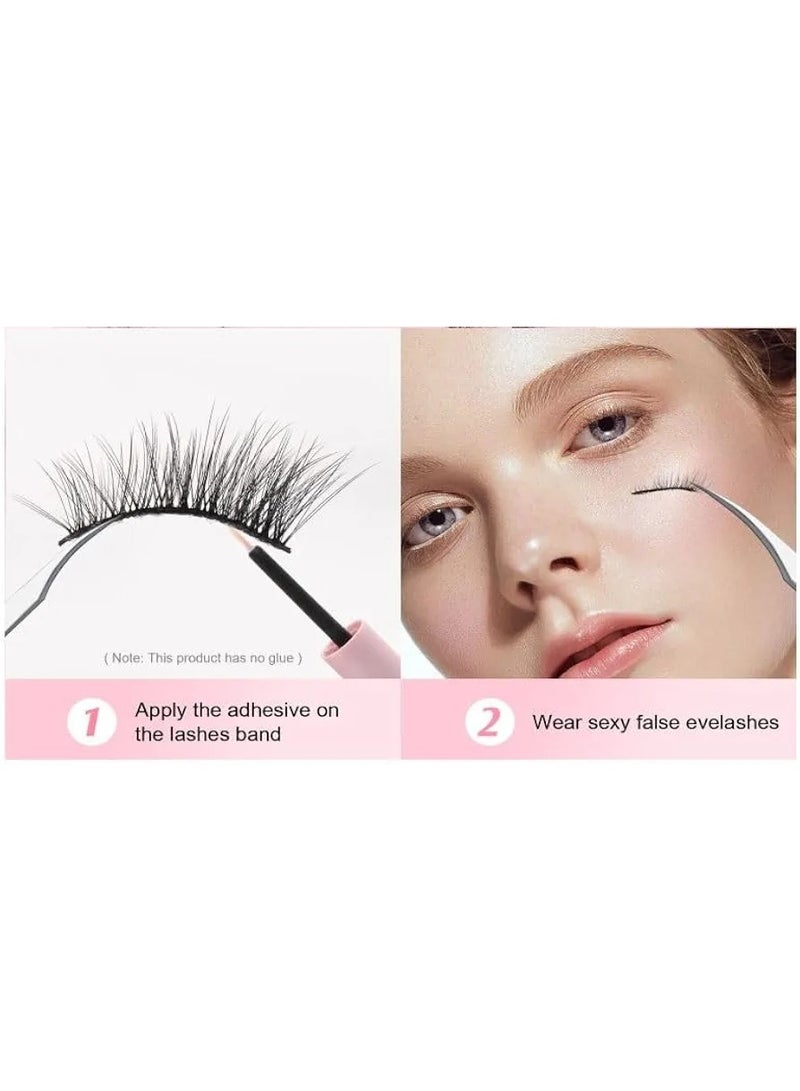 Extra strong, waterproof eyelash adhesive that lasts up to 48 hours. Latex-free, hypoallergenic, and quick-drying. Includes an applicator brush for false eyelashes. 30ml - Image 2