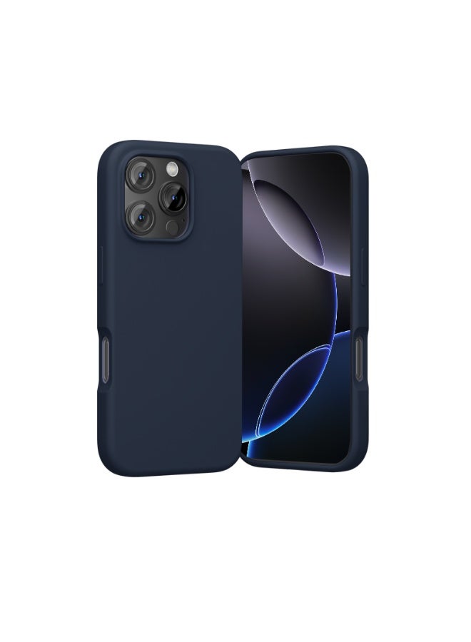 VENTION Liquid Silicone Case for iPhone 16 Pro with MagSafe Midnight Blue - Image 2