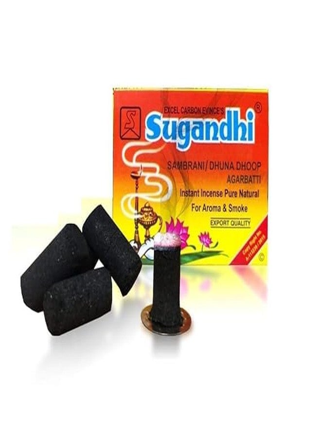 eVasavamba Sugandhi Sambrani | Dhuna | Export Quality | Dhoop Stick | Incense Stick | Agarbatti | Benzoin | Loban | Multi-Purpose, 20 Dhoop Sticks per Box with One Metal Plate x 12 Boxes - Image 1