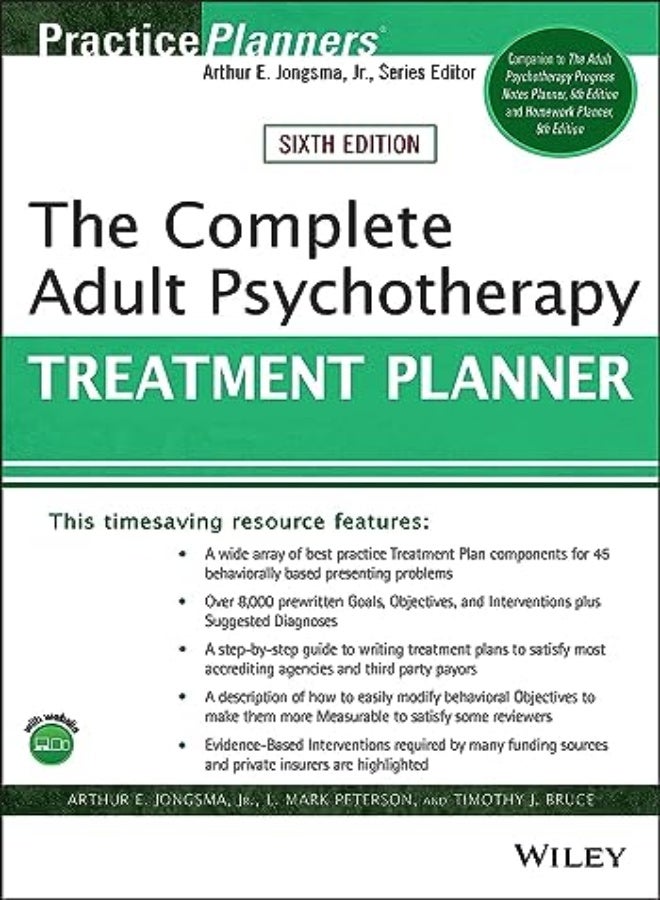 Complete Adult Psychotherapy Treatment Planner