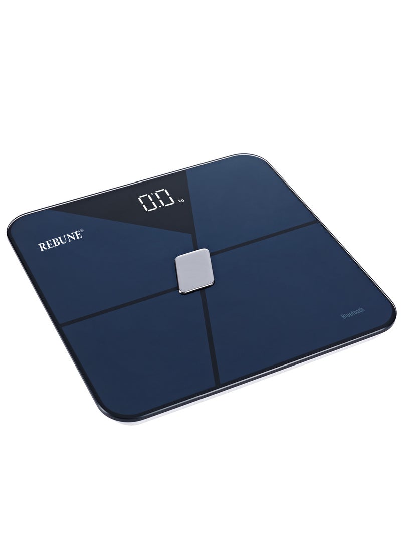 REBUNE Smart digital scale analyzes body fat percentage and 15 other measurements, weighing up to 180 kg