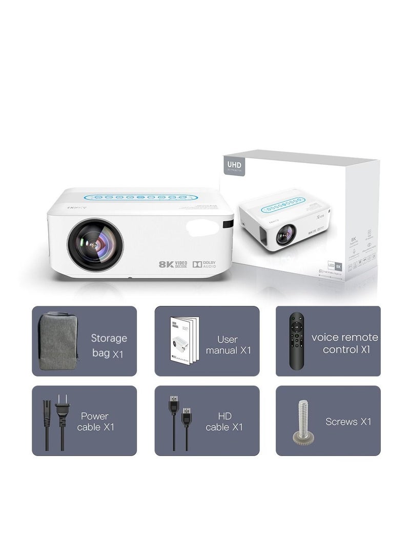 AROAQ Projector 4K 1080P 8K video Projector Wifi Video LED Home Theatre Cinema  - Image 1