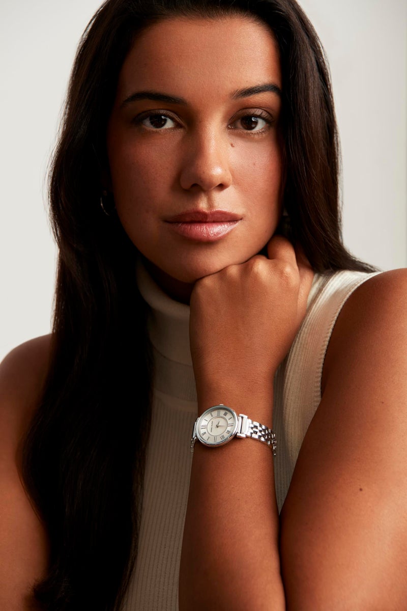 ANNE KLEIN ساعة معصم أن كليين للنساء AK/2159SVSV بلون فضي - Image 3