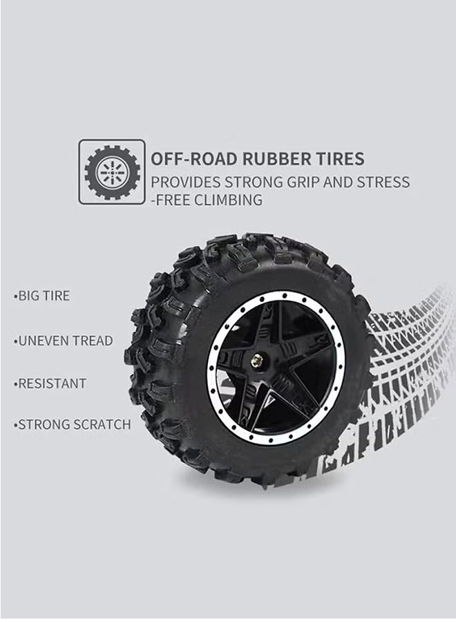 Mi VAZA سيارة RC بجهاز تحكم عن بعد، 1:18 للتسلق على جميع التضاريس، سيارة سباق على الطرق الوعرة، لعبة وحش RC كهربائية عالية السرعة مقاومة للماء، شاحنة قوية ومتينة على الطرق الوعرة للأطفال البالغين، (أخضر وأسود) - Image 5