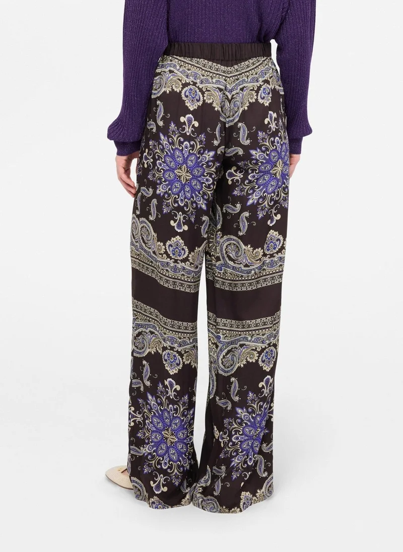 ليو جو بنطلون ساتان مطبوع