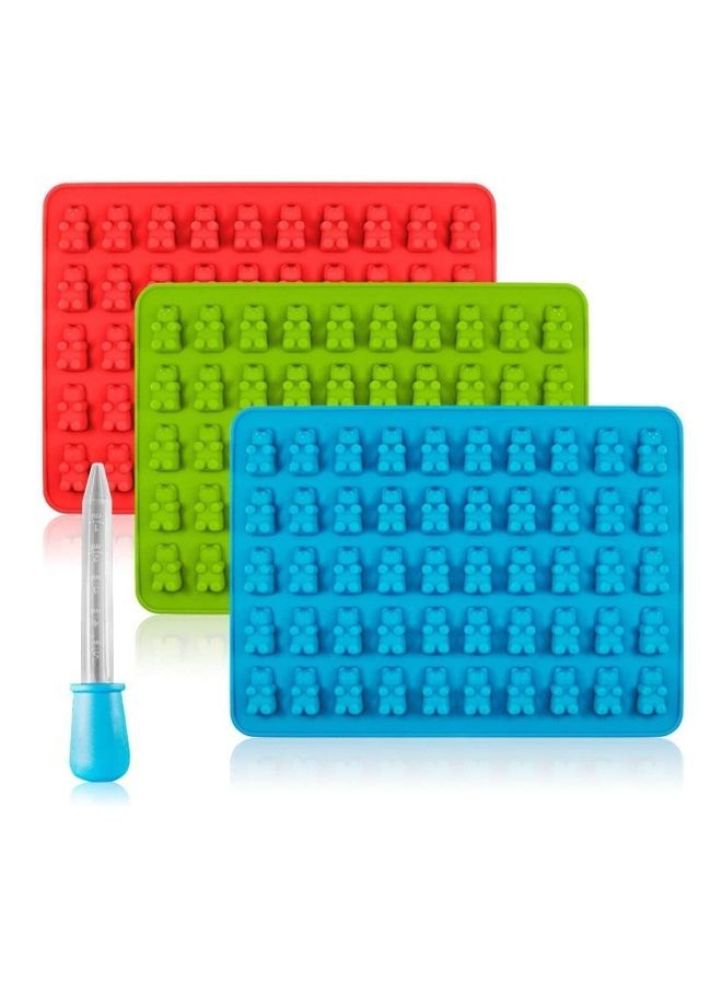 NIBEMINENT 3-Piece Jelly Mould Set Multicolour one sizecm - Image 1