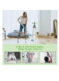 Excefore Electric Spin Scrubber, Adjustable Extension Handle Cordless Cleaning Brush, Power Shower Scrubber with 3 Rotating Brush Heads, Rechargeable Multi-Purpose Scrubber for Bathroom Tub, Floor  - Image 3