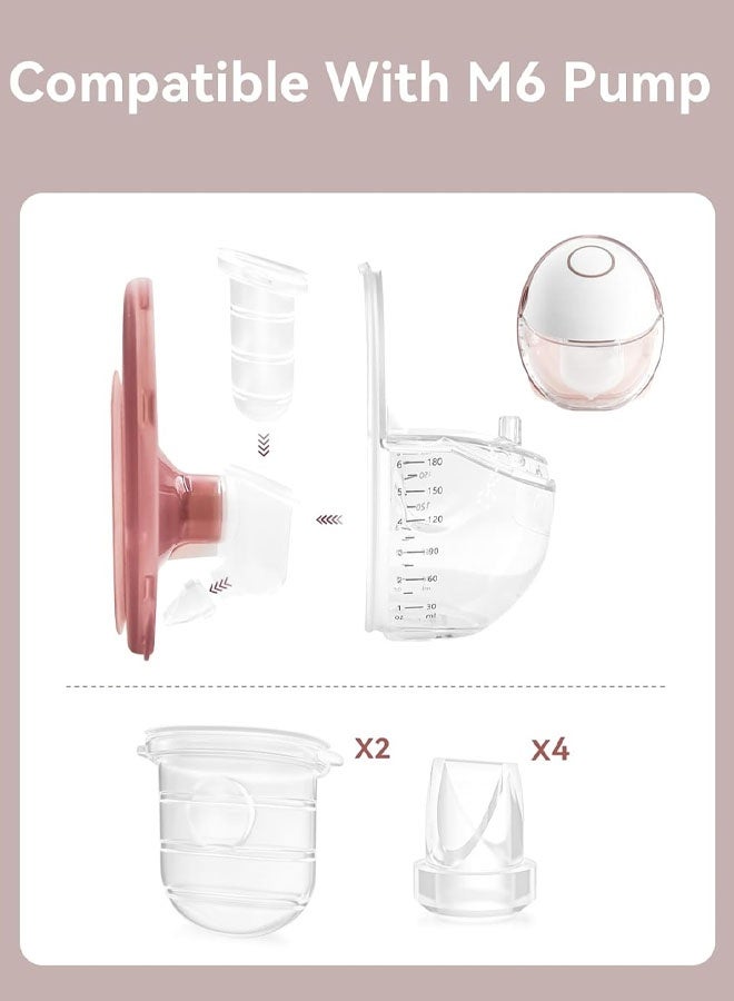 6 PCS M6 Duckbill Valves & Silicone Diaphragm Compatible With Momcozy Mobile Style, Not Original M6 Replacement Parts - Image 4