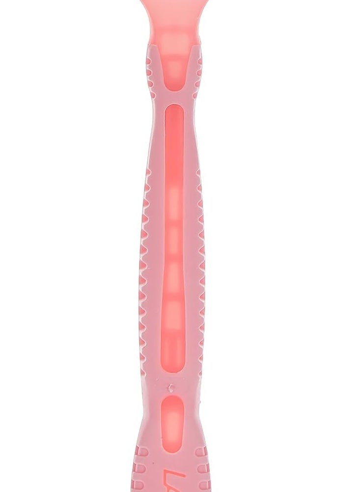 LASER شفرة حلاقة ليزر بتلات 3 ثلاث شفرات للاستخدام مرة واحدة للنساء - غنية بالألوة فيرا وفيتامين E - 10 قطع - Image 2