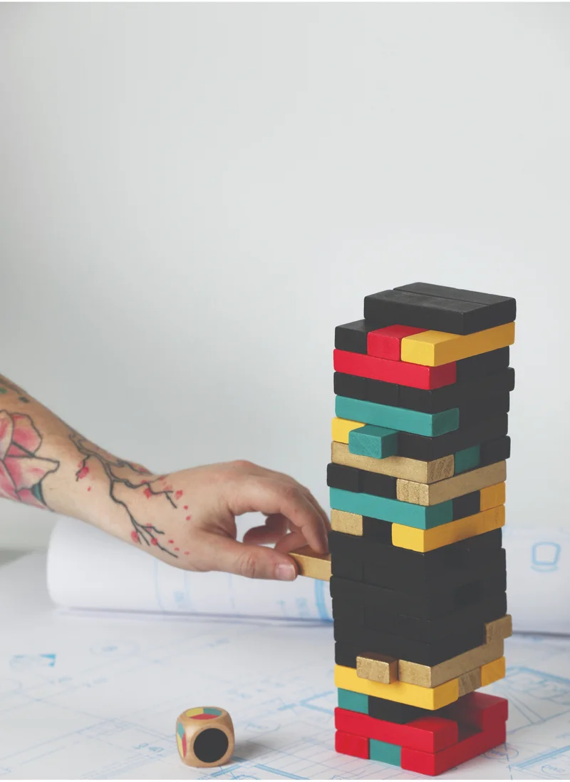 جنتلمنز هاردوير Wooden Tumbling Blocks