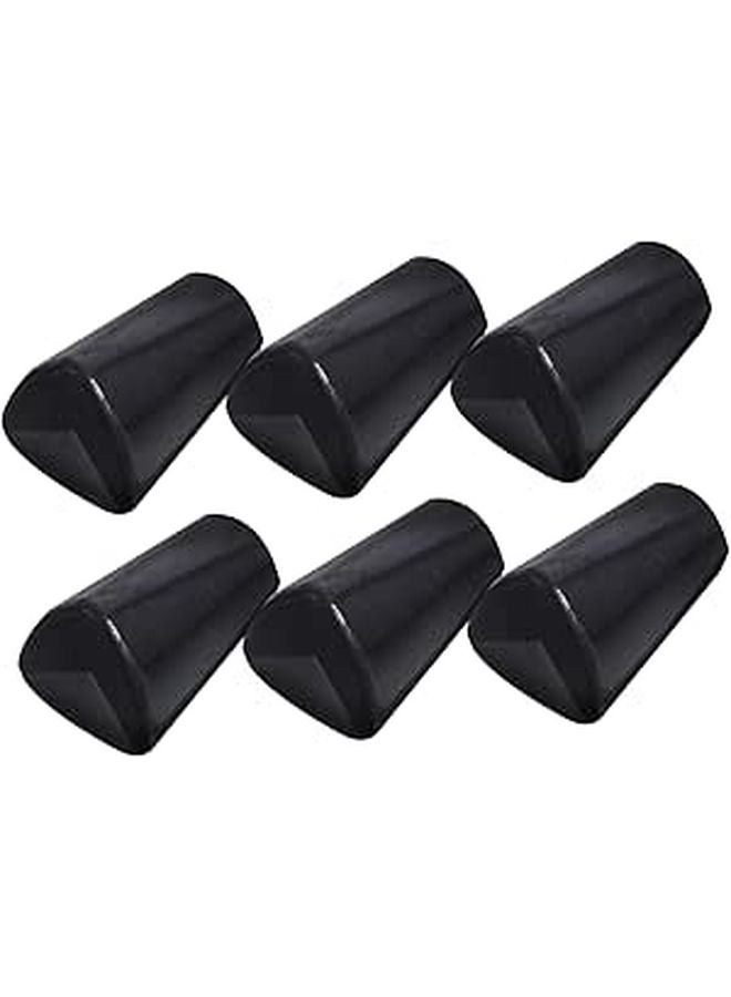 Heat Resistant Non Slip Pot Lid Knobs 6Pcs Black Easy Install Kitchen Replacement Handles - Image 1