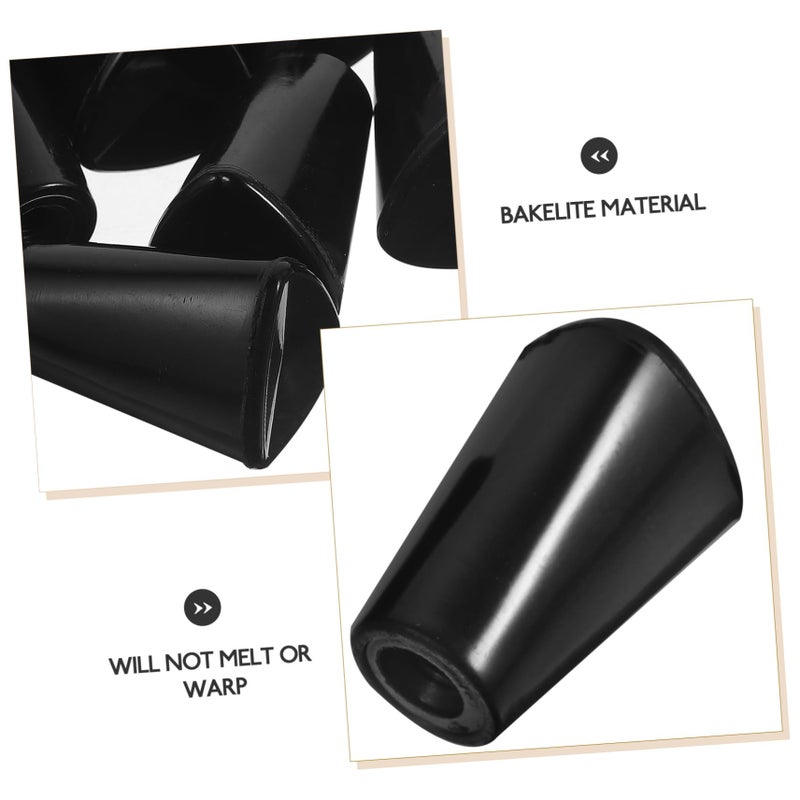 Heat Resistant Non Slip Pot Lid Knobs 6Pcs Black Easy Install Kitchen Replacement Handles - Image 3