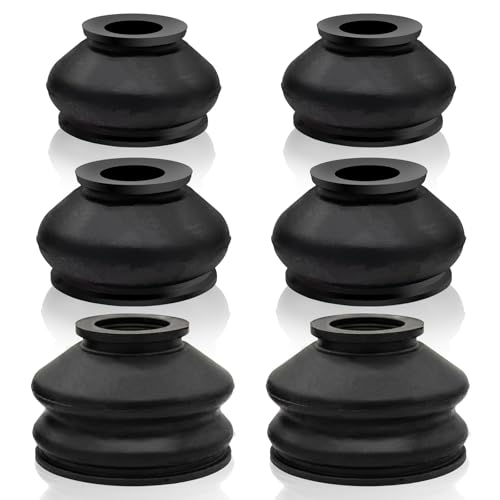 LhyBtm 6 Pcs Ball Joint Boot Universal Turn to Rod Arm Ball Joint Head Dust Cover Universal Silicone Dust Boots Cover for Tie Rod all Joint Head Dust Protection Rubber Cover, Suitable for Most Vehicles - Image 1