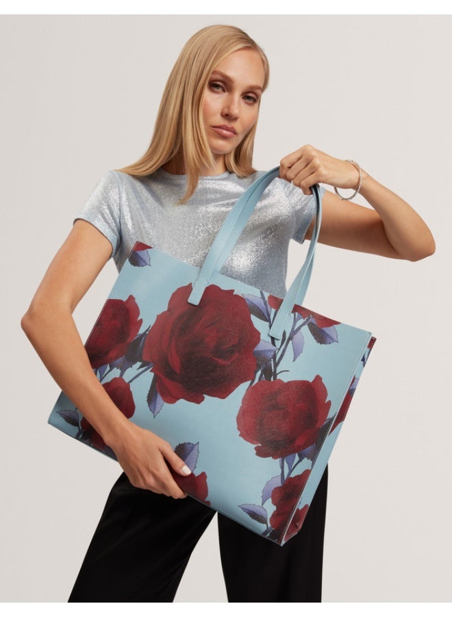 Ted Baker Extra Large Rose Print Icon Bag - Image 1