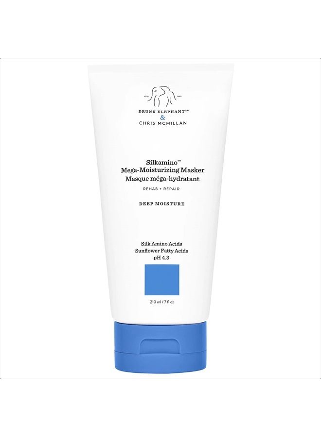 Drunk Elephant Silkamino Mega-Moisturizing Masker Conditioner - For All Hair Types (210 mL / 7 Fl Oz) - Image 1