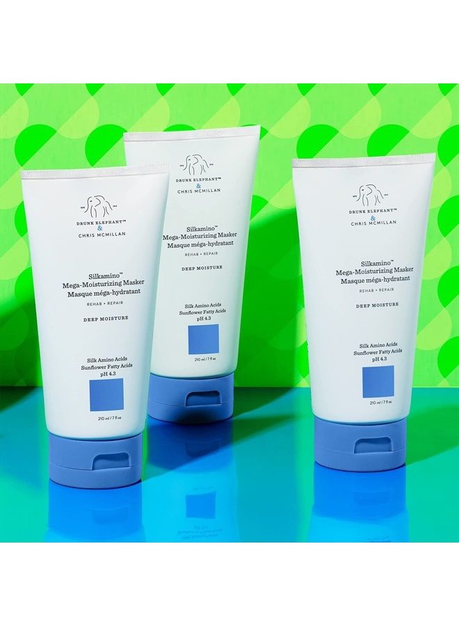 Drunk Elephant Silkamino Mega-Moisturizing Masker Conditioner - For All Hair Types (210 mL / 7 Fl Oz) - Image 4