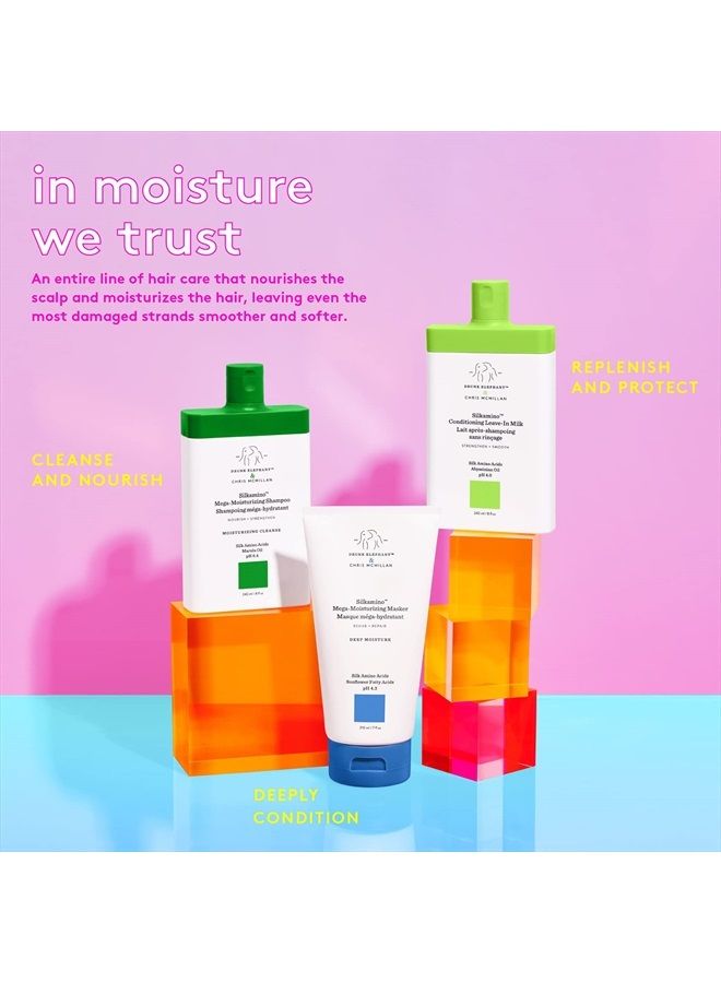 Drunk Elephant Silkamino Mega-Moisturizing Masker Conditioner - For All Hair Types (210 mL / 7 Fl Oz) - Image 5
