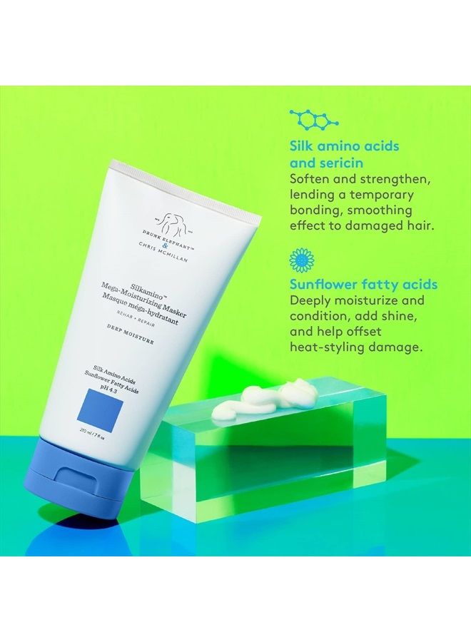 Drunk Elephant Silkamino Mega-Moisturizing Masker Conditioner - For All Hair Types (210 mL / 7 Fl Oz) - Image 3