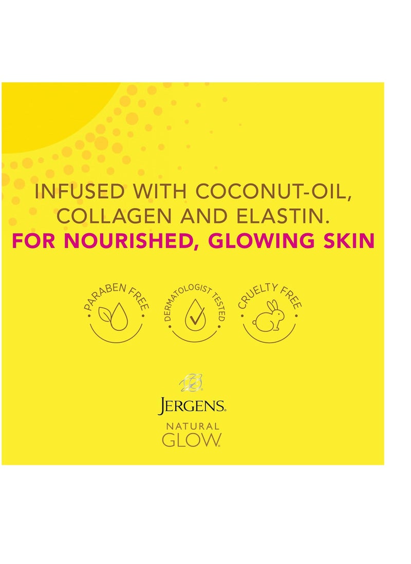 Jergens Jergens Natural Glow +FIRMING Self Tanner, Sunless Tanning Lotion for Fair to Medium Skin Tone, Anti Cellulite Firming Body Lotion for Natural-Looking Tan, 7.5 Ounce  - Image 3