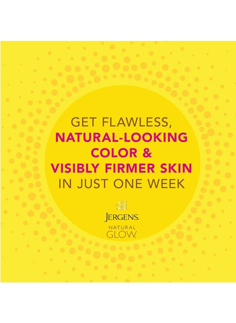 Jergens Jergens Natural Glow +FIRMING Self Tanner, Sunless Tanning Lotion for Fair to Medium Skin Tone, Anti Cellulite Firming Body Lotion for Natural-Looking Tan, 7.5 Ounce  - Image 4