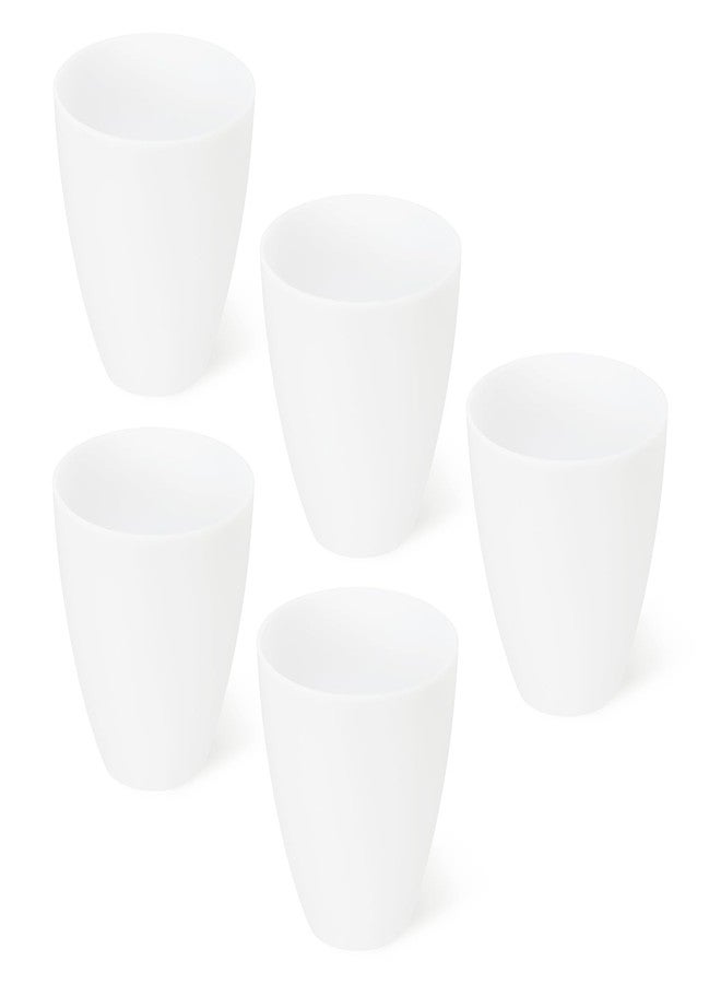 PATIKIL 1.18" Hole 4.53" High Plastic Lampshade, 5 Pcs Floor Lamp Light Covers Replacement Lamp Shade Cover for Floor Table Lamp Multi-Head Stand Up Lamp Light, White - Image 1