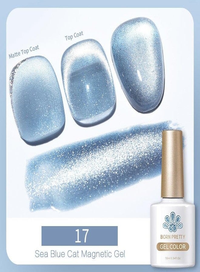 Born Pretty 10ml Sea Blue Cat Magnetic Gel Polish from BELLE GAGA Color UV LED Gel Polish for professional/Home use (56466-SB17, 10ml) - Image 2