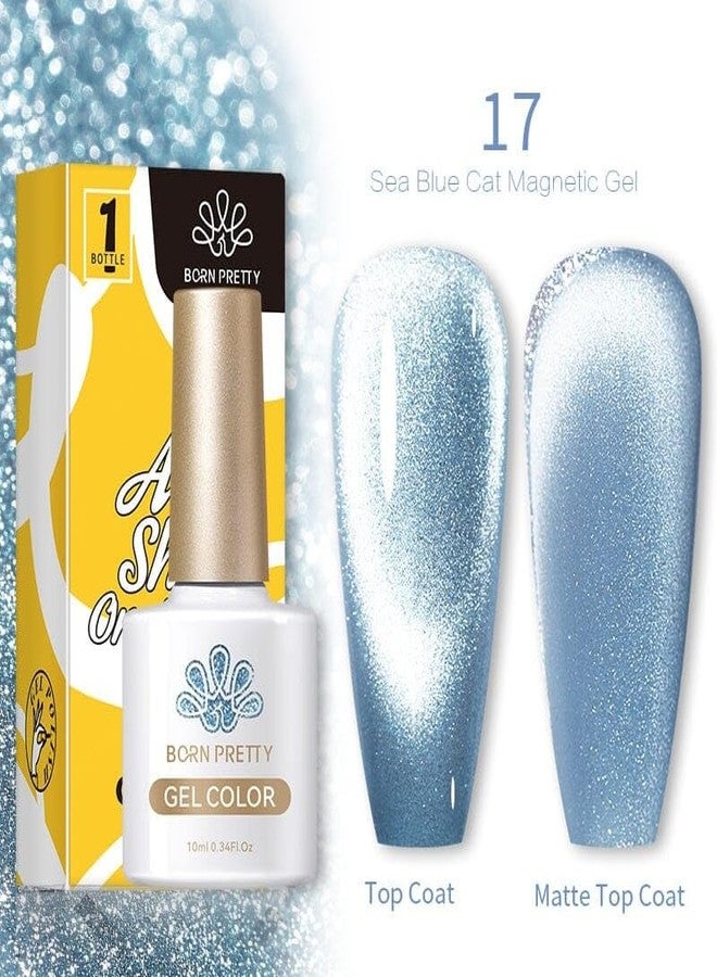 Born Pretty 10ml Sea Blue Cat Magnetic Gel Polish from BELLE GAGA Color UV LED Gel Polish for professional/Home use (56466-SB17, 10ml) - Image 3
