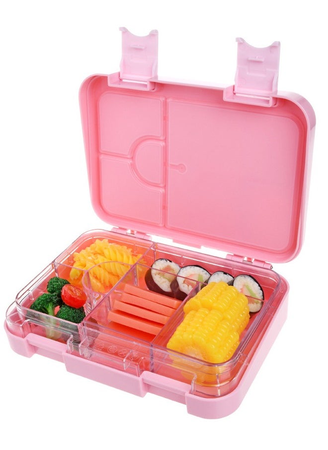 Gonice Square Sealed Lattice Portable Lunch Box Pink  - Image 1