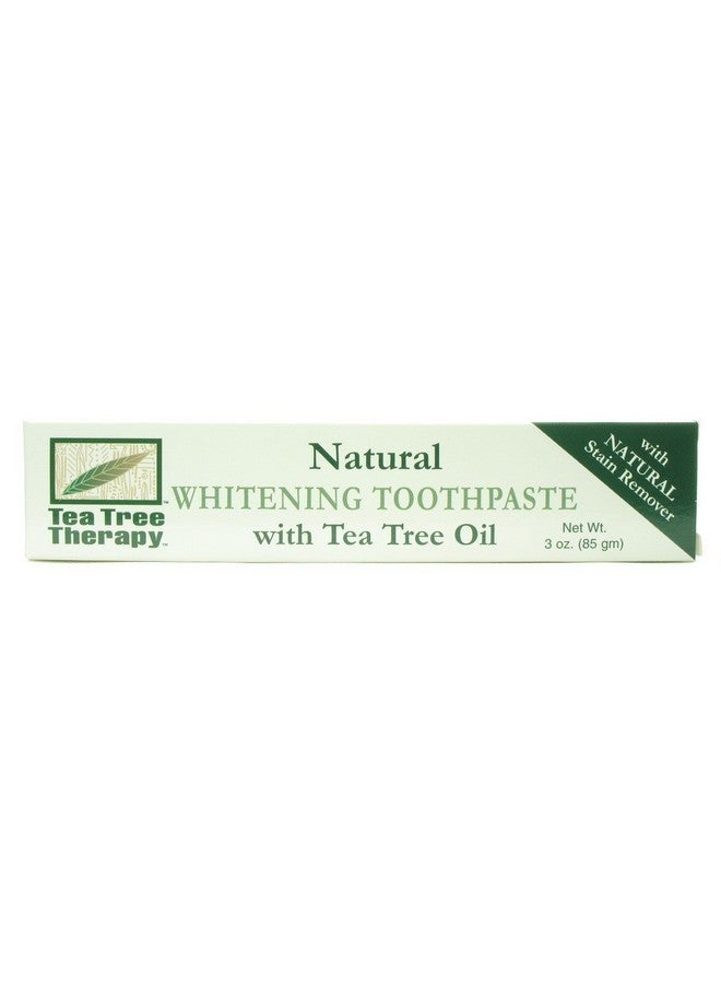 Tea Tree Therapy Natural Whitening Toothpaste 3 OZ, 3 Pack