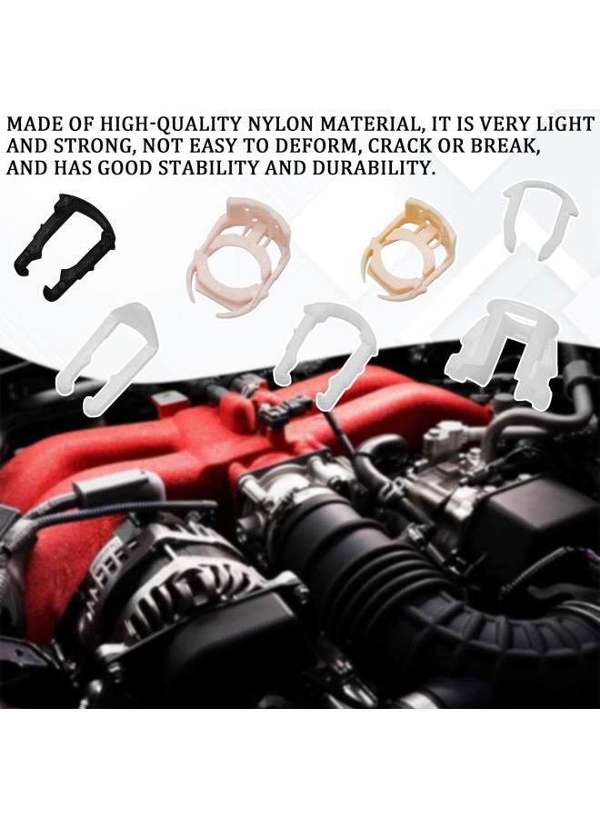 HHZL Fuel Line Retainer Clips, 3/8" & 5/16" Durable Nylon Gas Tank Repair Kit, 7 Size Fuel Line Retaining Clamp Assortment Replacement Kit Compatible with Ford, GM, Chrysler (70PCS) - Image 3