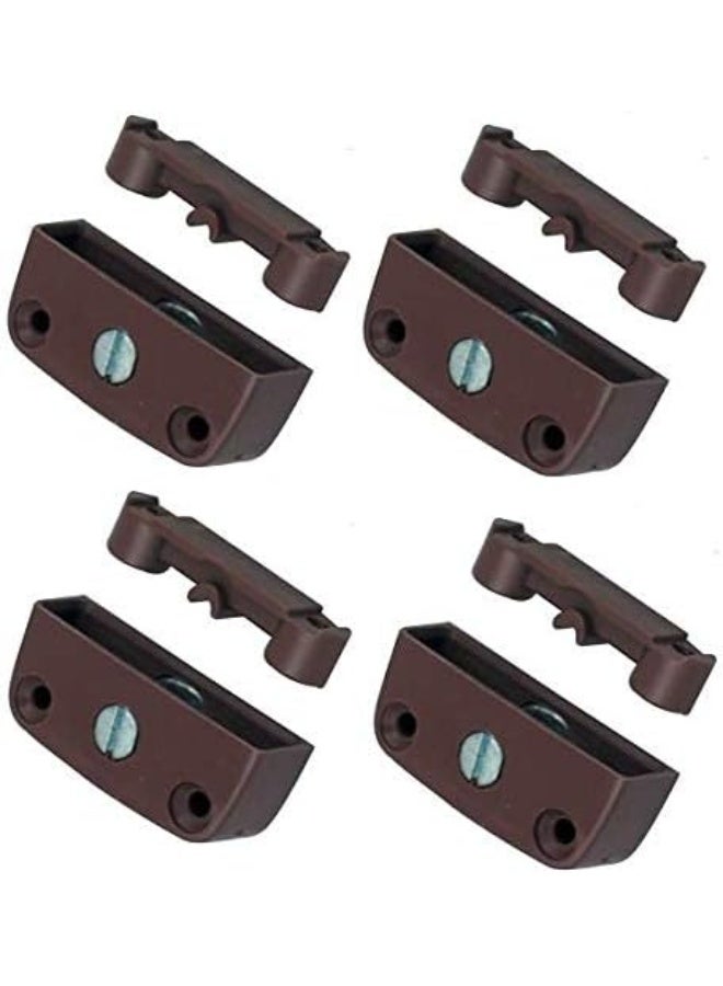 مجموعة NJM لتركيبات خزانة الملابس وربط زوايا الخزانة، طقم مكون من قطعتين و4 قطع