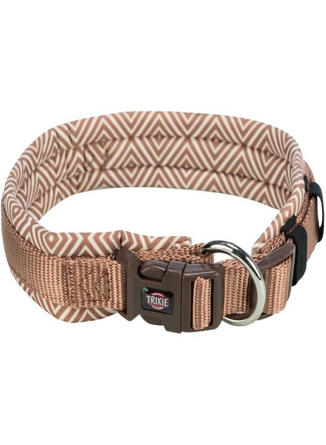 تريكسي طوق تريكسي المميز مع حشوة من النيوبرين، عريض للغاية، طوق أنيق ناعم للكلاب، طوق قابل للتعديل بالكامل، مشبك مقاوم للشد (مقاس كبير، لون بوهو دايموند/كراميل) - Image 4
