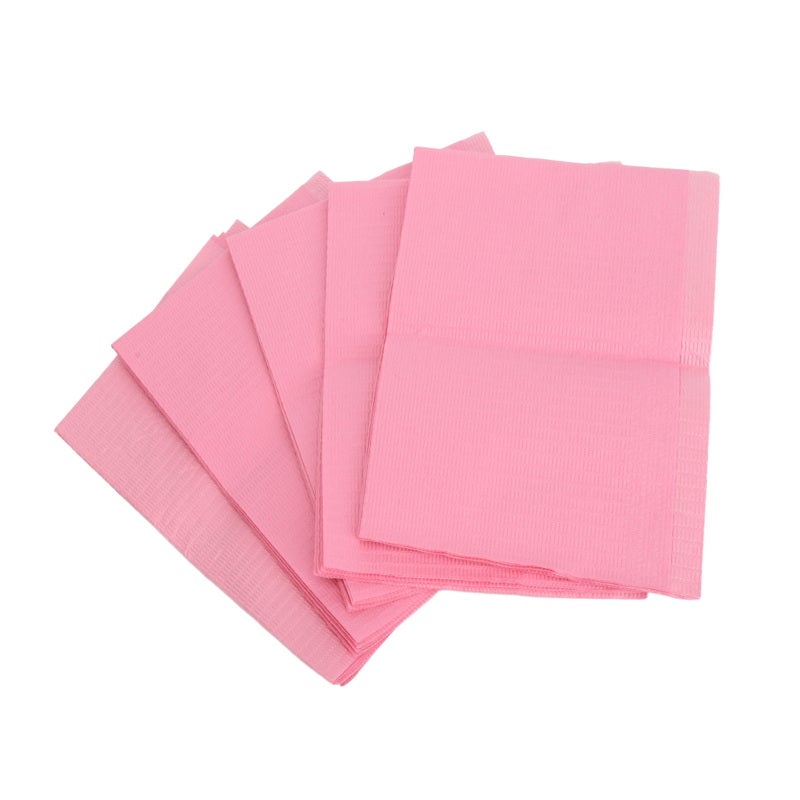 Disposable Nail Table Mat - Pinkish Hygienic Protective Barrier - Quick Drying Absorbent Paper Material - Portable Nail Art Towel for Professional Nail Salon - Image 3