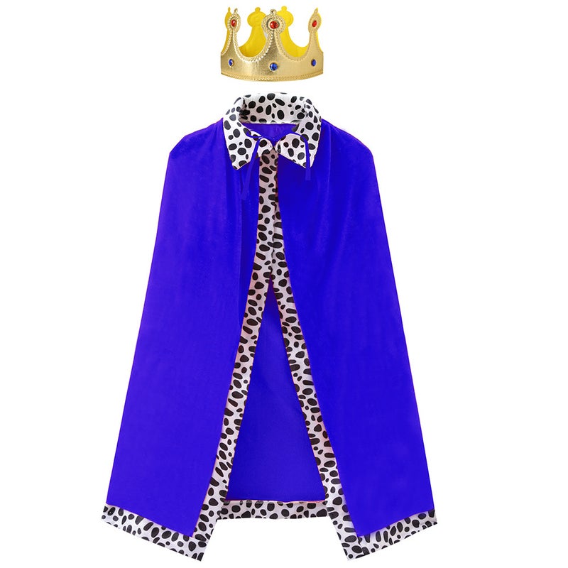 Halloween King Cloak Children Adult Masquerade Parent-Child Game Costume Shawl Christmas Cloak Cape - Image 3