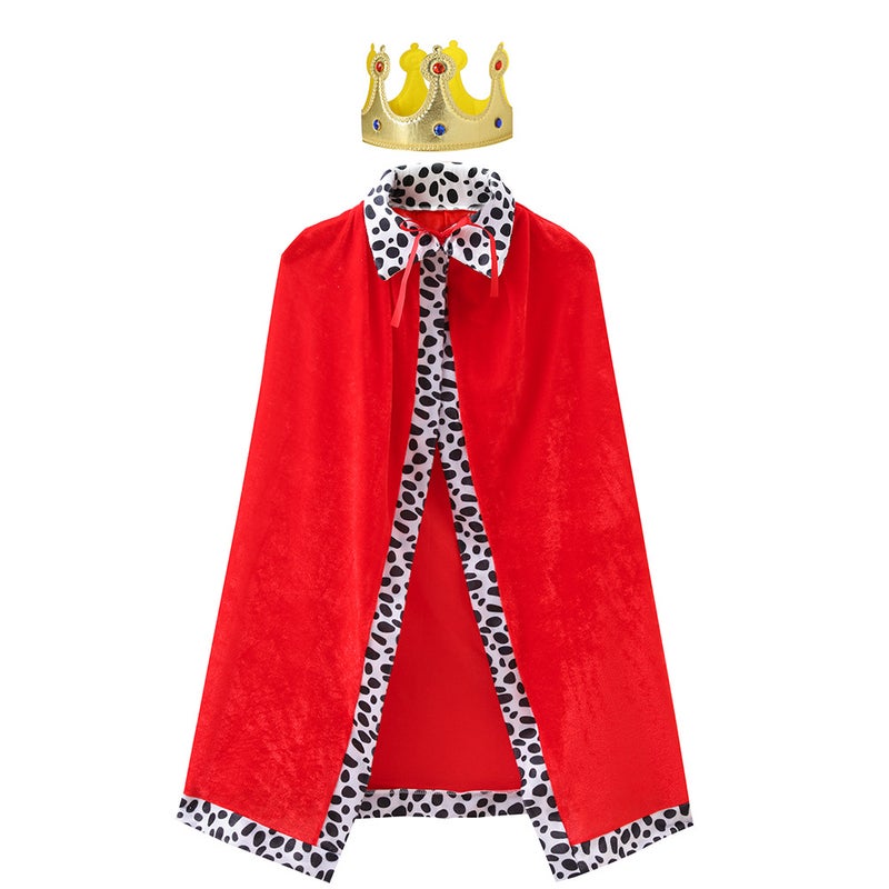 Halloween King Cloak Children Adult Masquerade Parent-Child Game Costume Shawl Christmas Cloak Cape - Image 5