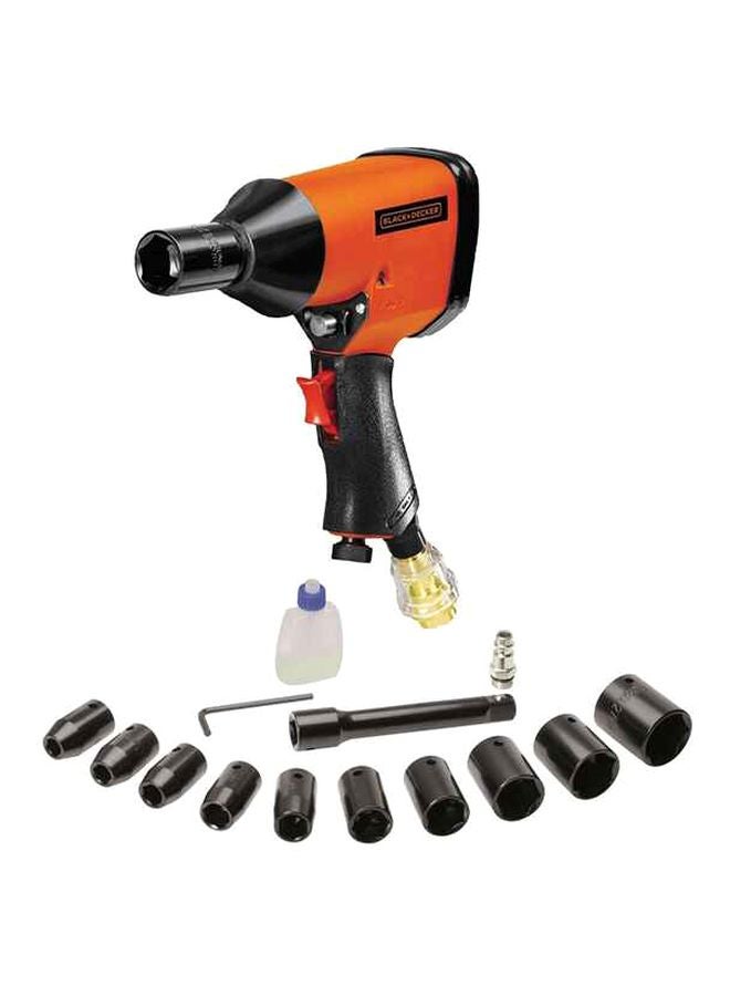 BLACK+DECKER Pneumatic Tool Set Orange/Black/Red 30cm - Image 1
