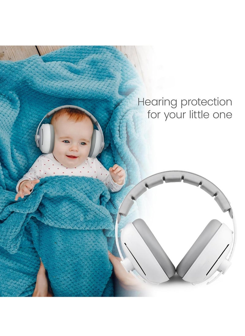 2-in-1 Portable Adjustable Baby Ear Protection, Baby Noise Cancelling Headphones, Soft Baby Ear Cover, Noise Reduction Earmuffs, Baby Noise Cancelling Headphones for Babies Toddlers