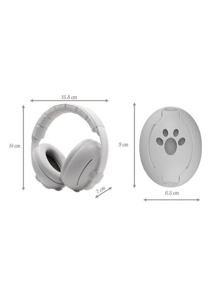 2-in-1 Portable Adjustable Baby Ear Protection, Baby Noise Cancelling Headphones, Soft Baby Ear Cover, Noise Reduction Earmuffs, Baby Noise Cancelling Headphones for Babies Toddlers