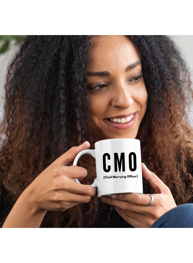 Panvola Officiant Mug - Chief Marrying Officer CMO Minister Coffee Mug 11 oz - Marriage Officiant Minister Gifts - Will You Marry Us Coffee Mug - Image 5