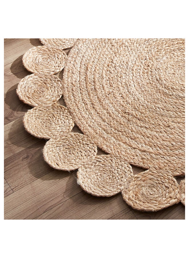 هوم بوكس سجادة ناتورا تابيس دائرية مجدولة يدوياً من الجوت 90 × 90 سم - Image 3