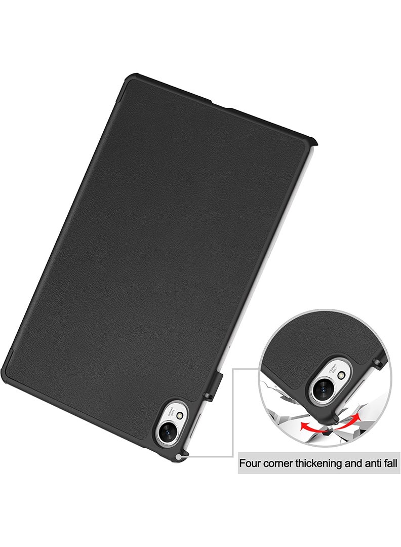 Theodor Protective Flip Case For Huawei MatePad 11.5 S (2024) With Trifold Stand Auto Wake Sleep Shockproof Cover Wine trapped in bottle black - Image 2