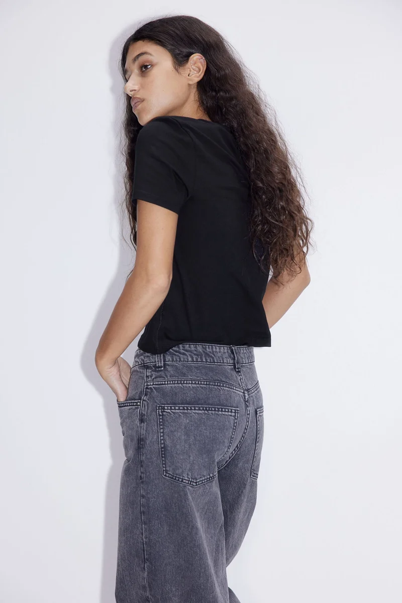 H&M Fitted T-shirt