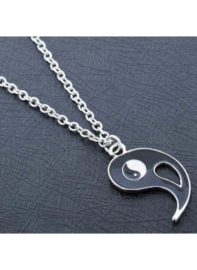 NIBEMINENT 2-Piece Yin And Yang Designed Pendant Necklace Set  - Image 4