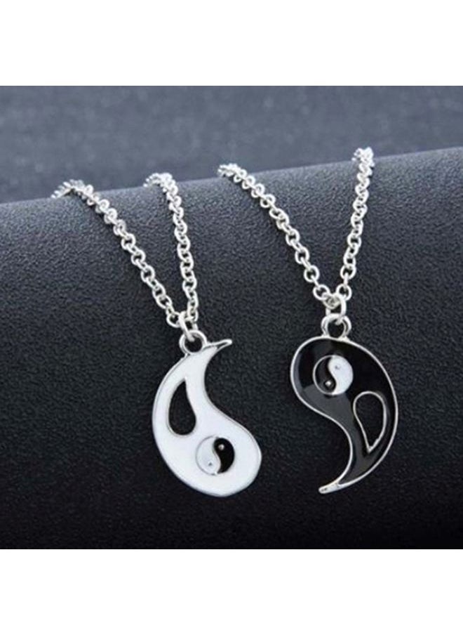 NIBEMINENT 2-Piece Yin And Yang Designed Pendant Necklace Set  - Image 5