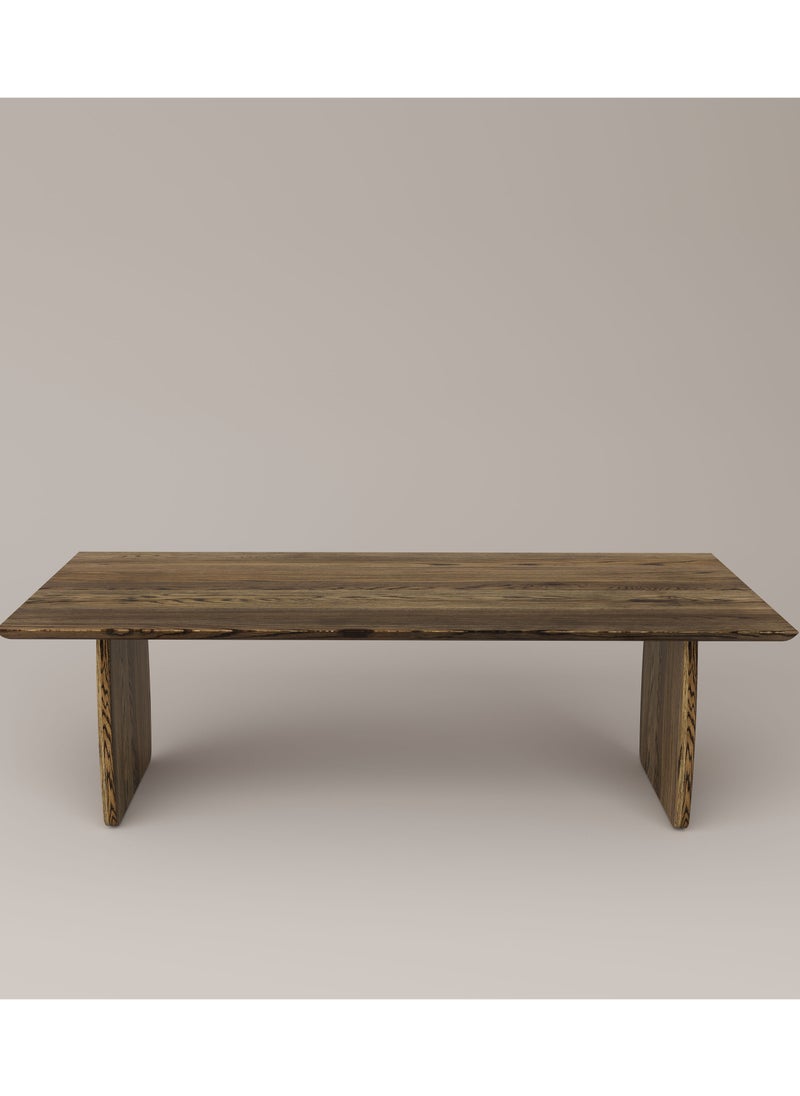 Slab House Edge Collection - Solid Oak Timber 8-10 Seater Table  - Image 1