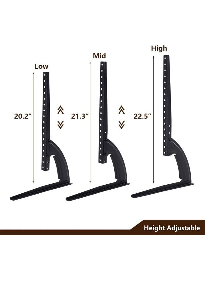 Rock Pow - Universal Table Top TV Stand Base TV Legs for Most 32 37 40 42 47 50 55 LCD LED Plasma Flat Screen TVs Height Adjustable Leg TV Replacement Stand Holds up to 88 lbs Max VESA 800x400 mm - Image 1
