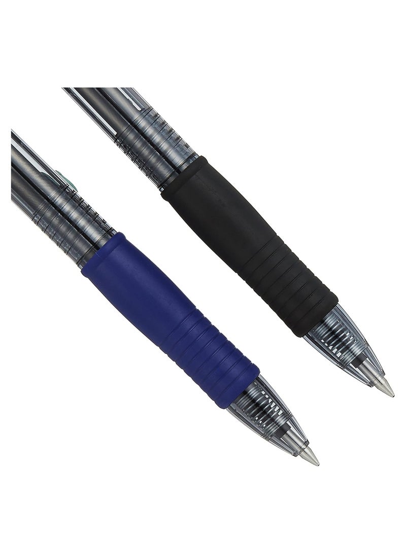 بايلوت قلم جل بايلوت G-2 رفيع قابل للسحب مقاس 0.7 ملم أزرق/أسود - Image 2