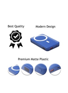 10000 mAh Magnetic MagSafe Wireless Portable Power Bank Charger Blue - pzsku/ZA0384A68A4404B188C99Z/45/_/1668008509/f5328279-fb9d-4cca-99ad-ac83803c5e27