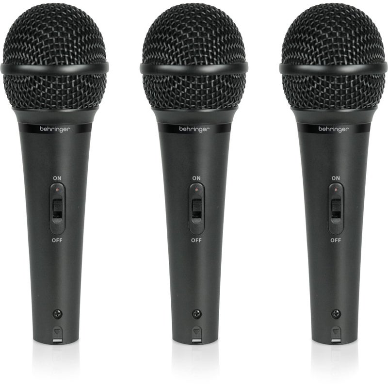 behringer Behringer XM1800S Dynamic Vocal & Instrument Microphone (3-pack) - Image 1
