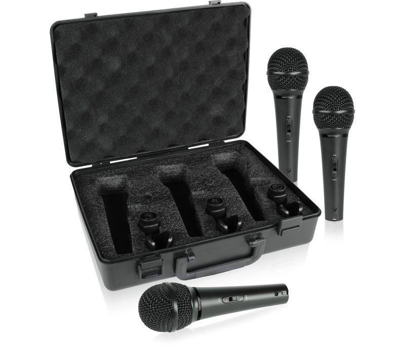 behringer Behringer XM1800S Dynamic Vocal & Instrument Microphone (3-pack) - Image 2